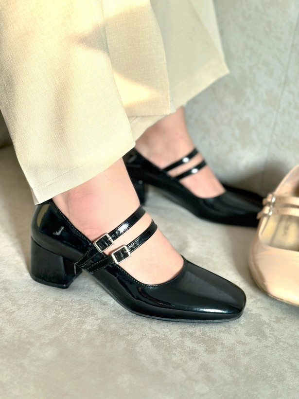 کفش زنانه مجلسی ورنی مشکی