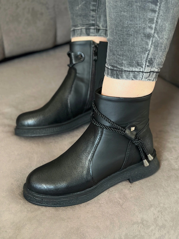 نیم بوت طنابی زنانه شیک جدید