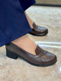 کفش زنانه ی قهوه ای