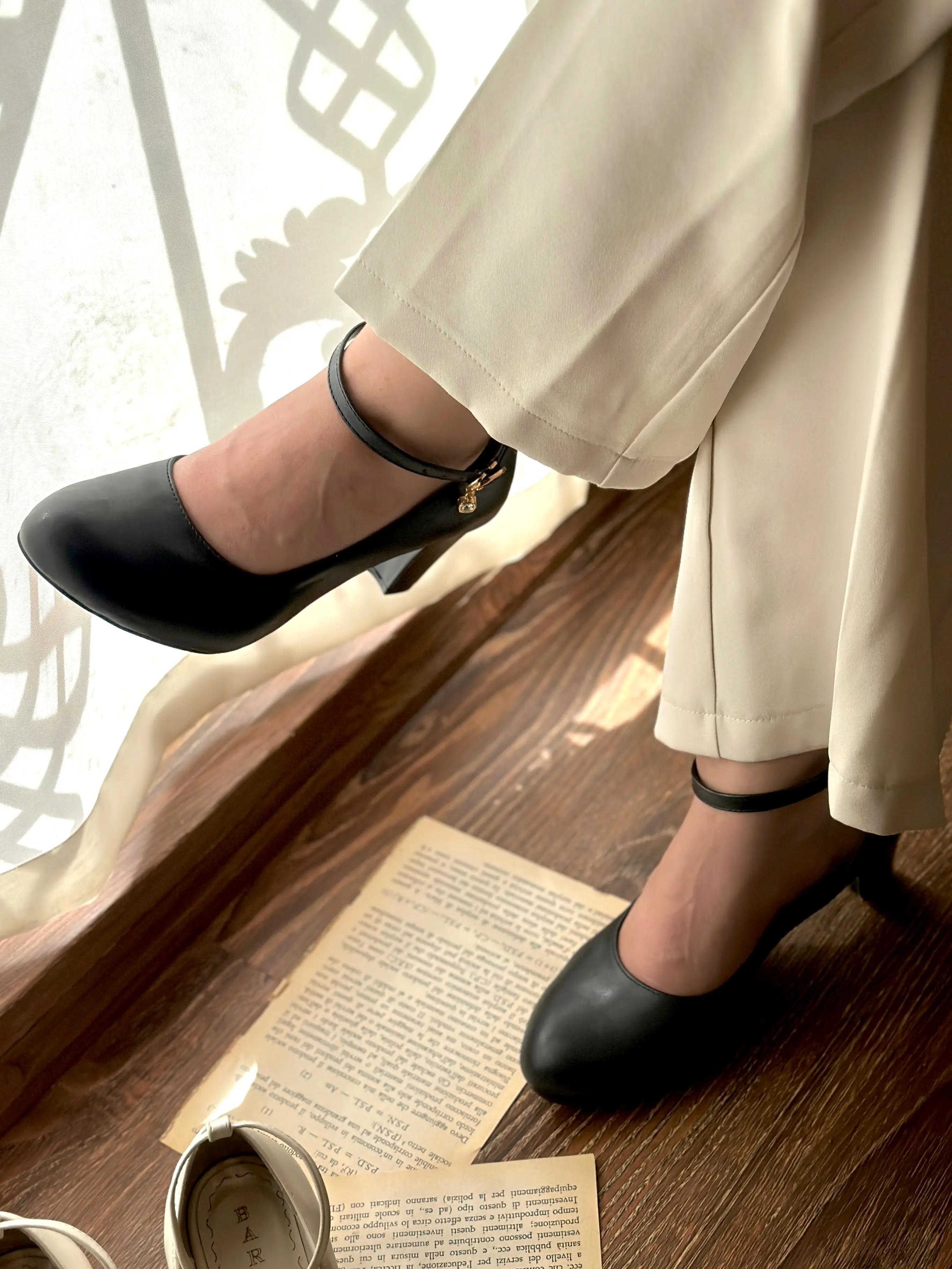 کفش مشکی سر گرد ترند خوشکل مجلسی راحت کفش ترند