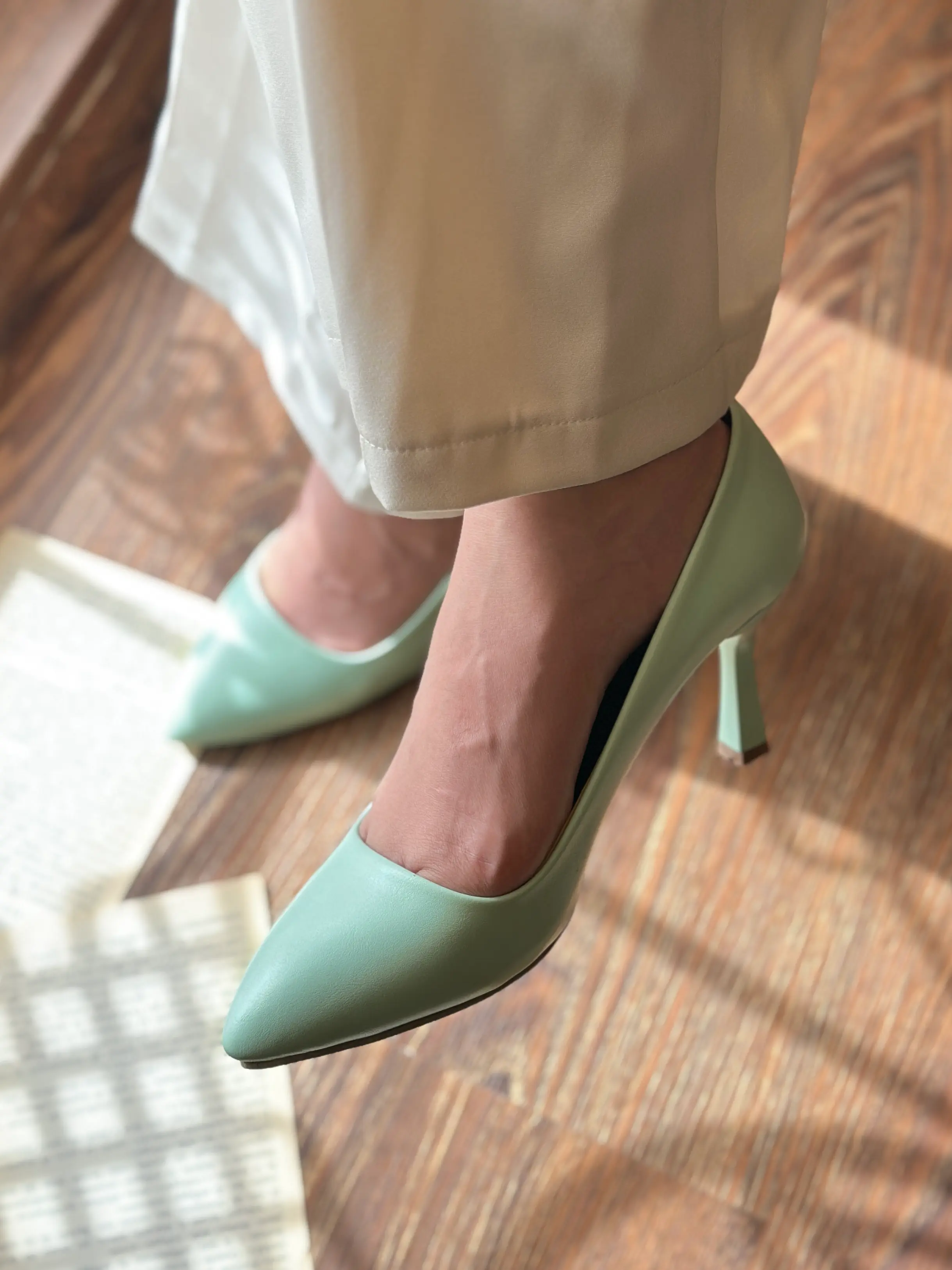 کفش فرمالیته سبز کفش فرمالیته کفش عروس کفش نامزدی