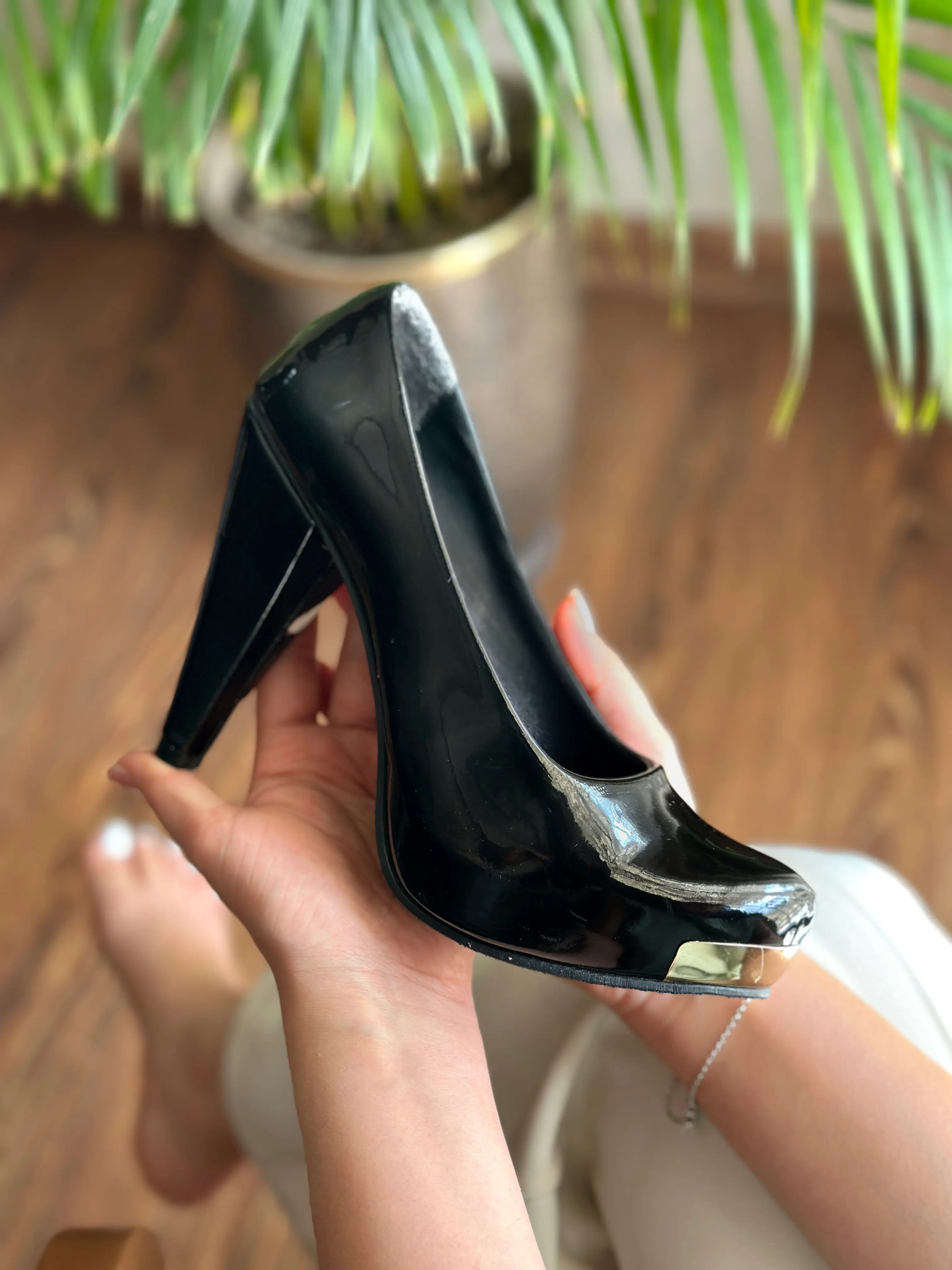 کفش پاشنه بلند لژ بلند ۱۰ سانتی